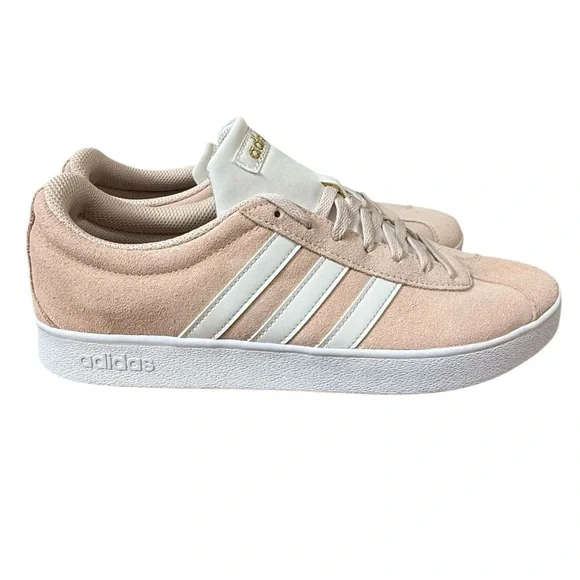 Adidas VL Court 2 Skateboard Shoes Dusty Rose Pink Suede Women Size 11 Sneaker Adidas VL Court 2 Skateboard Shoes Dusty Rose Pink Suede Women Size 11 Sneaker